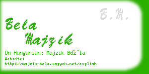 bela majzik business card